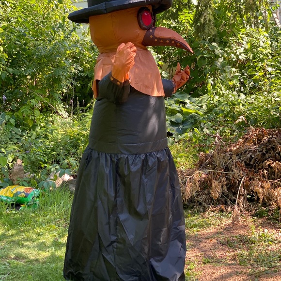 Plague doctor inflatable comedy Halloween costume - Picture 10 of 13